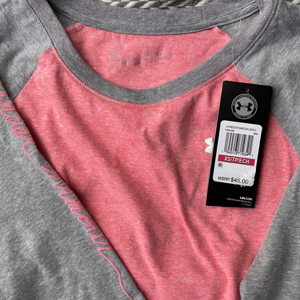 Women's UA Charged Cotton® ¾ Sleeve - Picture 2 of 5